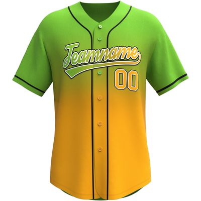 Custom Gradient Baseball Jersey Stitched/Printed Personanlized Button Down Shirts Sports Uniform for Men Women Youth