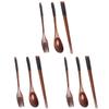 3sets Travel Cutlery Serving Spoons Eco-friendly Camping Food Utensils Compact for Hiking Outdoor Activities view 1