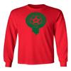 Morocco Soccer #2 Hakimi World Football Fans Adult Long Sleeve Tshirt (Red, 3X-Large) view 2