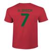 Morocco Soccer #7 Ziyech World Football Fans Adult Men's Unisex T-Shirt (Red, 3X-Large) view 3