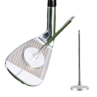 Biggold Golf Clubs Direction Cutting Lever Indicator Aluminum Training Rod Four-Stage Retractabl Exercise Auxiliary Correction (Silver)