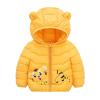 Toddler Boys Girls Winter Windproof Cartoon Tiger Prints Bear Ears Hooded Coat Jacket Kids Girls (Orange, 3-4 Years) view 1