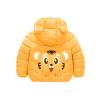 Toddler Boys Girls Winter Windproof Cartoon Tiger Prints Bear Ears Hooded Coat Jacket Kids Girls (Orange, 3-4 Years) view 2