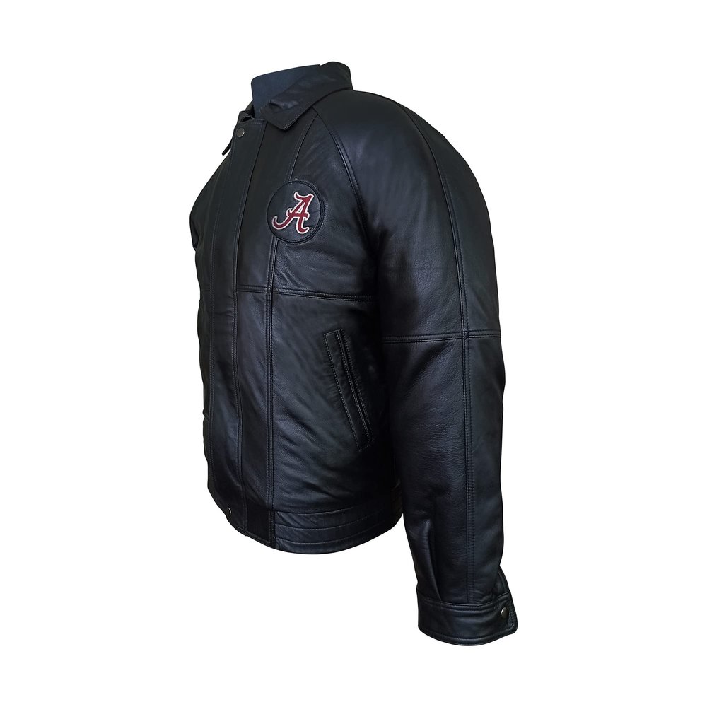 Franchise Club Mens Ace Leather Jacket (Alabama, Large)