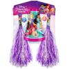 JA-RU Disney Princess Cheer Set - Cheerleading Pom Poms with Handle & Megaphone (1 Pack) Purple Pom Poms for Kids, Fun Accessories for Dance & Gymnastics, for Girls. B-7824-1 view 1