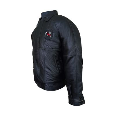 Franchise Club Mens Ace Leather Jacket (Georgia Bulldogs, XX-Large)