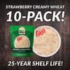 Valley Food Storage Freeze Dried Strawberry Creamy Wheat | 10-Bag Bucket, 100 Servings | Premium Emergency Food Supply, 25 Year Shelf Life | Survival Breakfast Food for Prepper Storage & Camping view 2