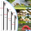 Tialero 8/12/16Pack Tent Stake with Hammer, 8/10/12/16in Heavy Duty Tent Stakes + 10in Camping Hammer+Storage Pouch, Forged Steel Stakes Used on Rocks (12 Pack 10in Tent Stakes+Hammer) view 2