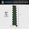 Synergy Custom Fitness 8-Tier Vertical Dumbbell Storage Rack - DBRK8 (Military Green) view 3