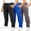 Real Essentials 3 Pack: Boys' Tricot Open Bottom Sweatpants - Athletic Running Pants with Pockets for Kids Teens Youth- Set 10,L (14-16) view 1