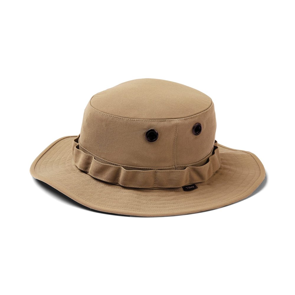 Tilley Canyon Bucket Hat  Lightweight Breathable Hat for Men & Women, Wide Brim Sun Hat for Hiking, Travel & Outdoor Wear, Light Stone, X-Large