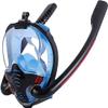DULASP Full Face Snorkel Mask for Safe Breathing. 180 Panoramic Diving Mask, Dual-Tube Snorkeling Equipment with Camera Stand Snorkeling Suit for Adults and Children view 1