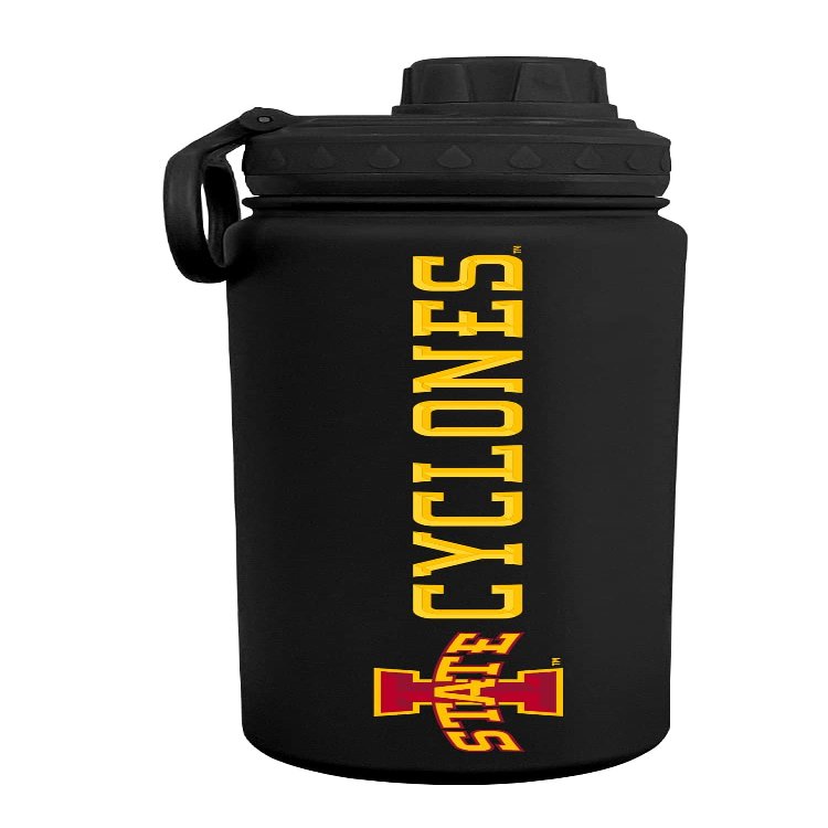 The Fanatic Group Iowa State Cyclones Dual Walled Stainless Steel Sports Bottle, Design 1 - Black