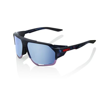 100% Norvik Winter Sport Performance Sunglasses (Black Holographic - HiPER Blue Multilayer Mirror Lens)