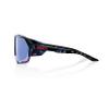 100% Norvik Winter Sport Performance Sunglasses (Black Holographic - HiPER Blue Multilayer Mirror Lens) view 3