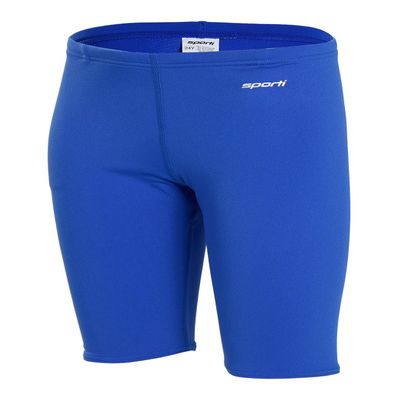 Sporti Boys' Swim Jammers, HydroLast Chlorine-Resistant Jammer Swimsuit, 4-Way Stretch UPF50+, Flatlock No-Chafe Seams, Drawstring Fit, Durable Racing Shorts for Training & Competition - Royal - 26