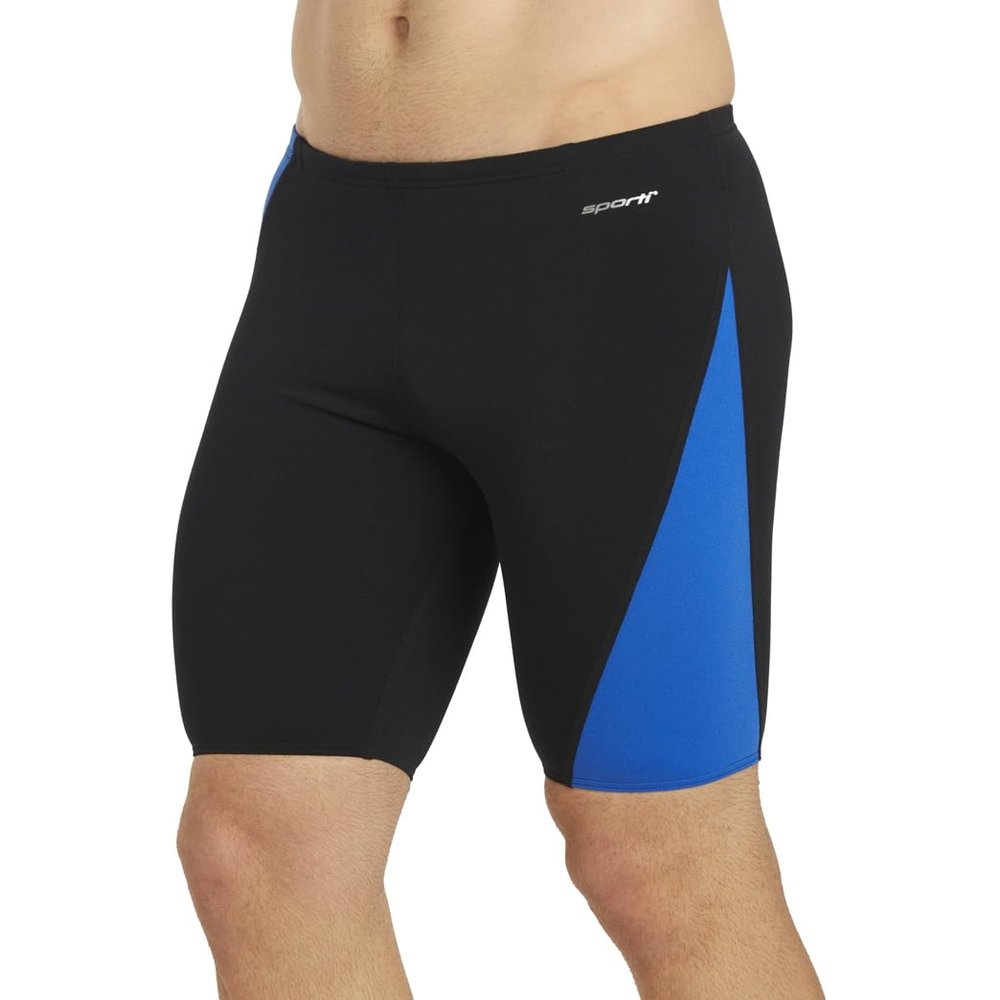 Sporti HydroLast Splice Jammer Swimsuit - Black/Royal - 28