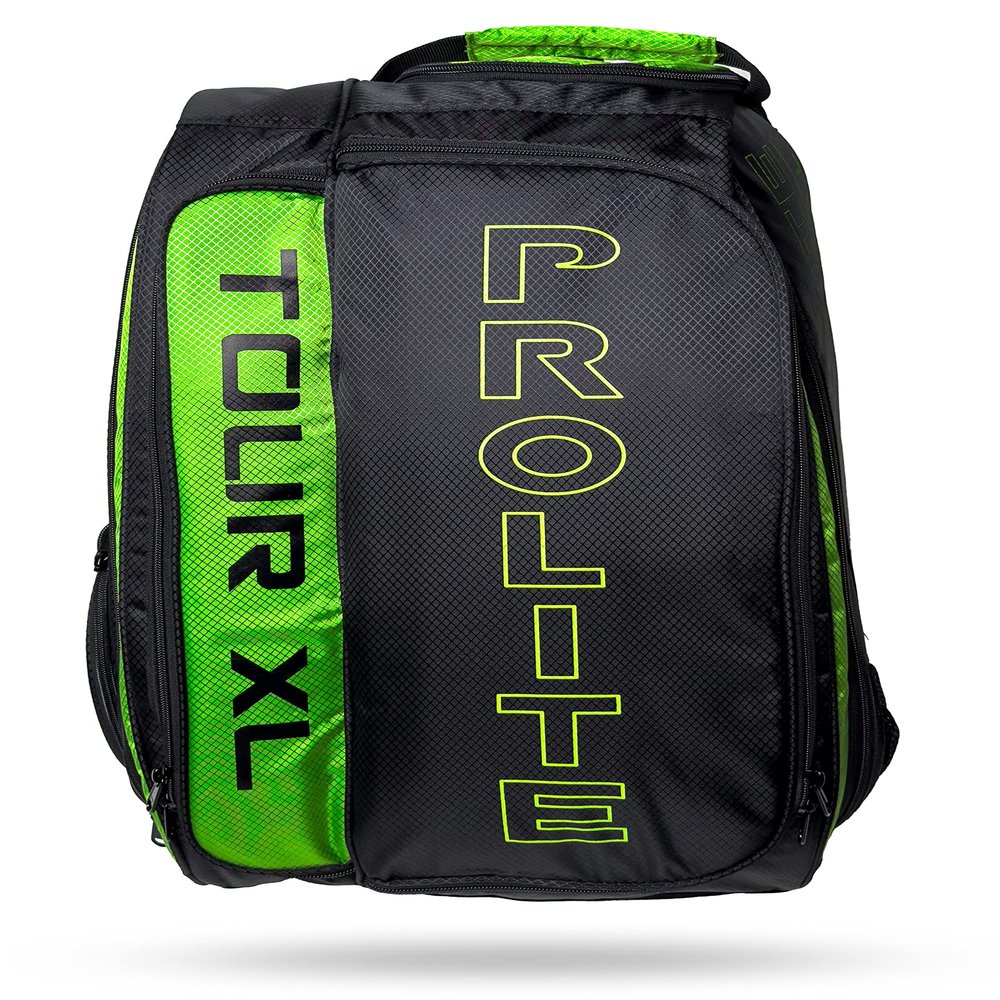 PROLITE Tour XL Pickleball Bag | Men's and Women's Pickleball XL Backpack | Adjustable Straps | Lime Green/Hot Pink/Blue (Lime Green)