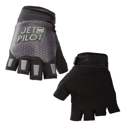 Jetpilot Hold Fast Short Finger PWC Gloves - High-Intensity Water Sports: Jet Skiing, Kayaking, Windsurfing, Kiteboarding, Sailing, Diving, Stand Up Paddle Boarding, Personal Water Craft