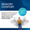 BouncyBand Inflatable Sensory Rocker Chair 56 x 43 x 24 Provides Deep Pressure and Calming and Fun Active Movement to Improve Focus Includes Air Pump and Repair Kit view 3