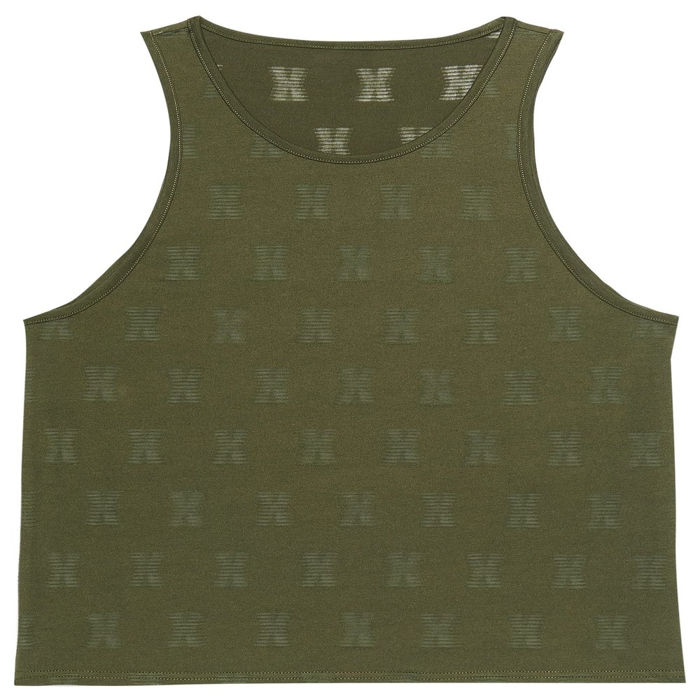 Savage X, Men's Sheer X Sleep Tank, Deep Forest Green, XXL