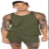 Savage X, Men's Sheer X Sleep Tank, Deep Forest Green, XXL view 2