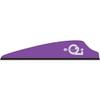 Q2i Fusion X-II Target Archery Vanes - Ultra-Lightweight with Tri-Fusion Vane Adhesion Technology for Archery Arrows Premium Arrow Fletching & Accessories for Archers -100pk 2.5" Violet view 1