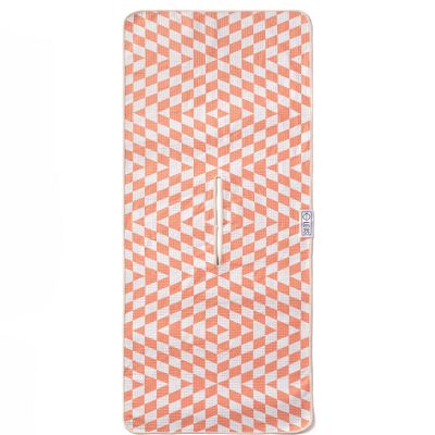 LEUS Golf ECO Towel - Quick Drying, Recycled Material  with Center Slit for Hanging Over Clubs - Terracotta