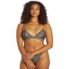 Sporti x Stef Corgel Daydream Palm Shadow Strappy Triangle Bikini Top - Black Sand - Large view 1
