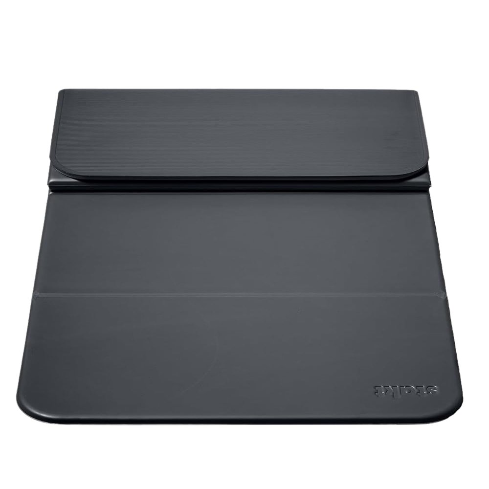 Stakt  Foldable Multi-Purpose Fitness & Yoga Mat with Patented Design, Workout Mat with Non-Slip Surface, Portable & Lightweight, For Studio or Home Use, As Seen on Shark Tank (Iron)