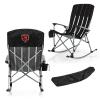 Picnic TIME NFL Chicago Bears Outdoor Rocking Camp Chair, XL Heavy Duty Camping Chair for Adults, (Black) view 1