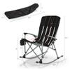 Picnic TIME NFL Chicago Bears Outdoor Rocking Camp Chair, XL Heavy Duty Camping Chair for Adults, (Black) view 3