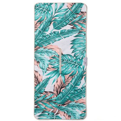 LEUS Golf ECO Towel - Quick Drying, Recycled Material  with Center Slit for Hanging Over Clubs - Jungle Fever