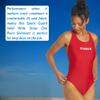 Sporti Guard Solid Wide Strap One Piece Swimsuit - Red - 40 view 3