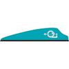 Q2i Fusion X-II Target Archery Vanes - Ultra-Lightweight with Tri-Fusion Vane Adhesion Technology for Archery Arrows Premium Arrow Fletching & Accessories for Archers, 100Pk 2.5" Teal view 1