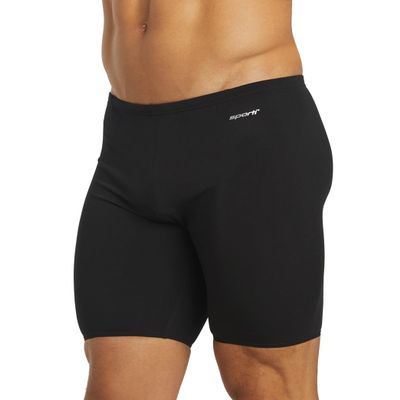 Sporti Men's Athletic HydroLast Tech Jammer Swimsuit - Black - 36