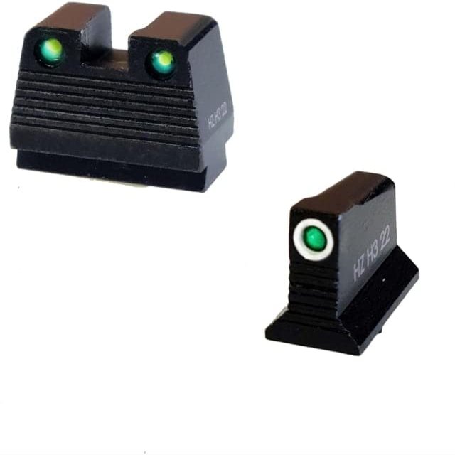 HiViz Glock Co-Witness Tritium Sight Set, Glock MOS, 9mm/40 S&W, 357 SIG, GMNG21-2