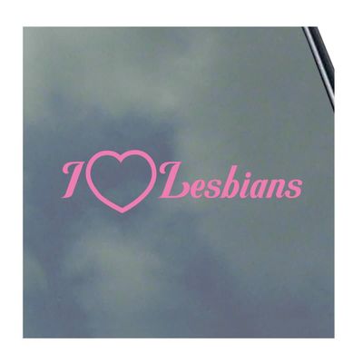 I Love Lesbians Vinyl Sticker Decal LGBTQ+ Proud Gay Pride Be You