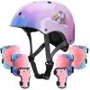 Kids Helmet with Knee Pads Elbow Pads and Wrist Guards,Child Protective Gear for Boys Girls Age 3-5-8 Years fit Roller Skates, Skateboarding, Scooter Bicycle Skate Scooter Skateboard (Pink) view 1