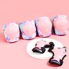 Kids Helmet with Knee Pads Elbow Pads and Wrist Guards,Child Protective Gear for Boys Girls Age 3-5-8 Years fit Roller Skates, Skateboarding, Scooter Bicycle Skate Scooter Skateboard (Pink) view 3