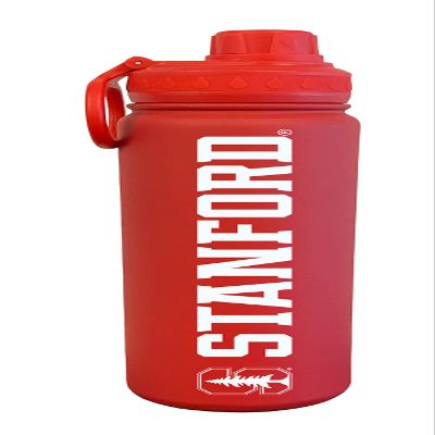 The Fanatic Group Stanford Cardinal Dual Walled Stainless Steel Sports Bottle, Design 1 - Red