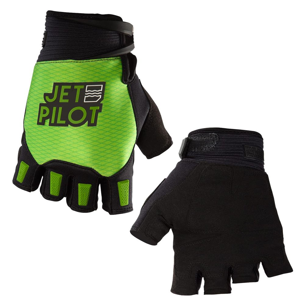 Jetpilot Hold Fast Short Finger PWC Gloves - High-Intensity Water Sports: Jet Skiing, Kayaking, Windsurfing, Kiteboarding, Sailing, Diving, Stand Up Paddle Boarding, Personal Water Craft