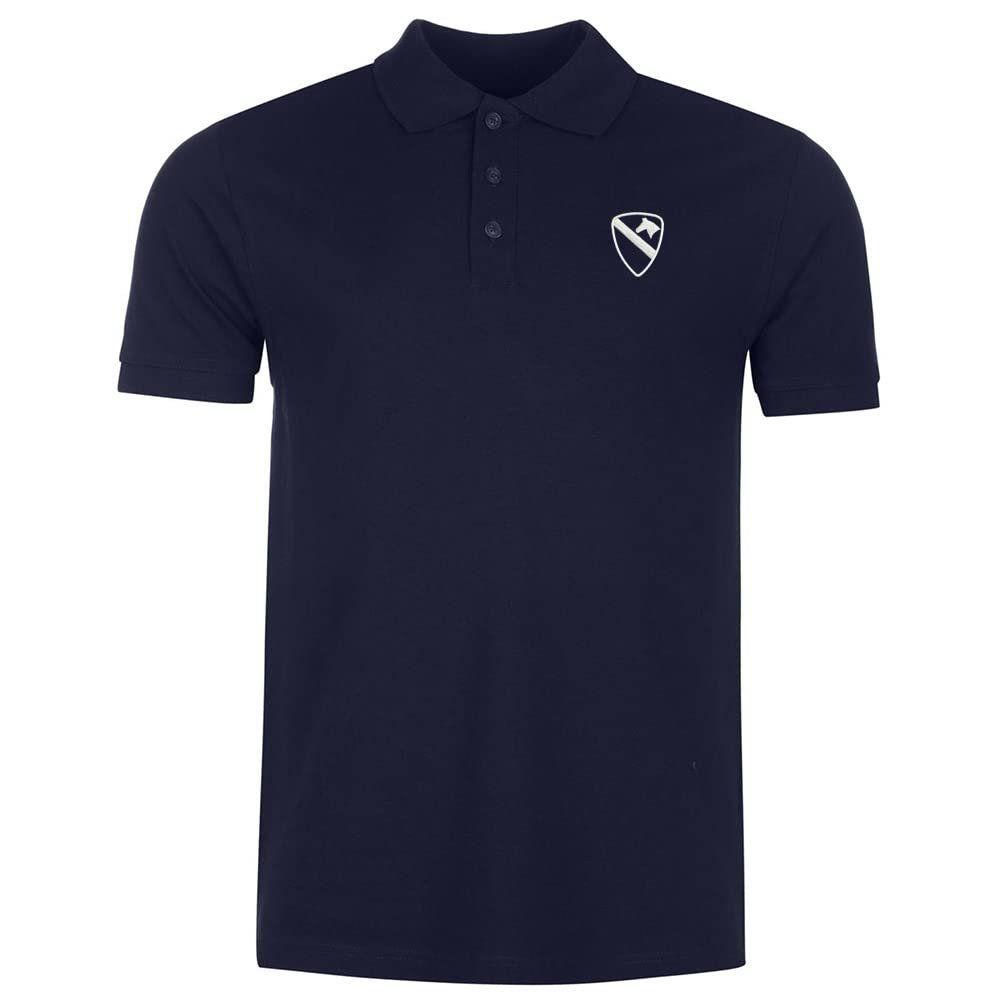 L8502-LXYB Polo Shirts for Men Army 1st Cavalry Division Embroidered Short Sleeve Mens Polo Shirts (Navy,XL,X-Large)