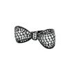 LAVINA Ribbon Bow CZ Ring For Women Bride's Wedding Proms Holiday Birthday (6, White&Black) view 1