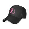 Breast Cancer Awareness Pink Ribbon Baseball Cap for Men & Women Fashion Dad Hats Unisex Adult Trucker Hat Curved Brim Baseball Hat Adjustable view 2