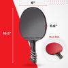 AirBlades The Peace Maker ALC - Professional Ping Pong Paddle - Carbon Fiber Table Tennis Racket Producing Maximum Spin & Control for All Levels - Hard Carry Case & Ergonomic Handle. view 4