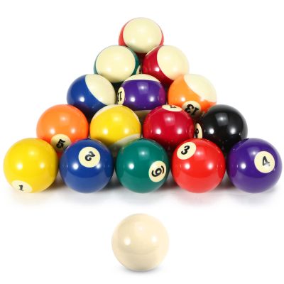52.5mm Adult Billiard Ball P Ball Set Full Size American Standard Billiard Ball Set 16 Ball Durable Synthetic Resin P Ball