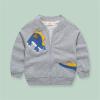 Kids Toddler Baby Boys Autumn Winter Print Cotton Dinosaur Long Sleeve Coat Jacket Sweatshirt Boy (Grey, 2-3 Years) view 3