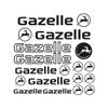 for Gazelle Sticker stickers decal Bicycle Bike 15 pieces (Dark Grey) view 1