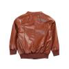Toddler Kids Little Boys Long Sleeve Faux Leather Zipper Jacket Spring Autumn Lightweight Bright (Brown, 9-10 Years) view 2